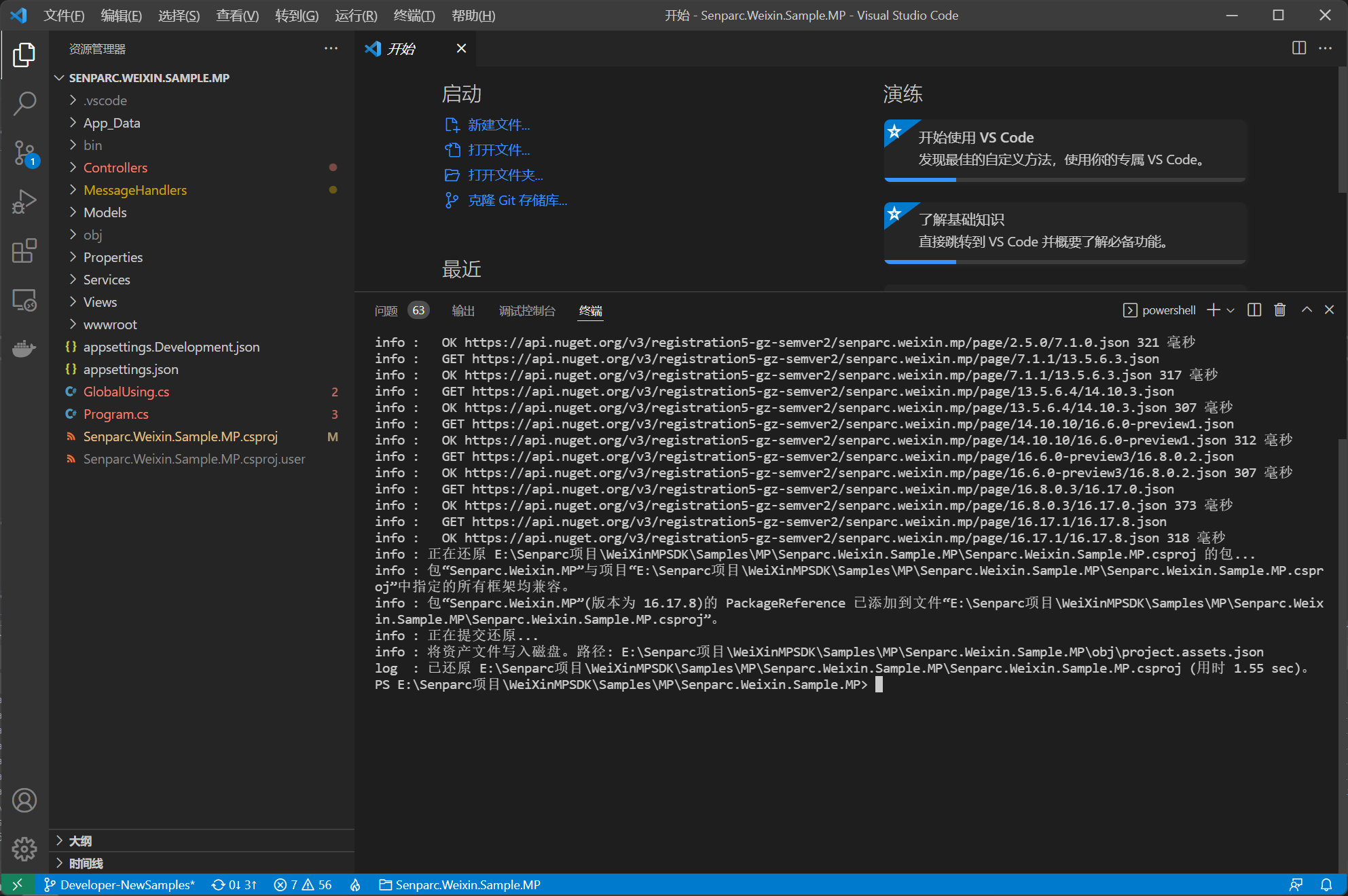通过 VS Code 安装